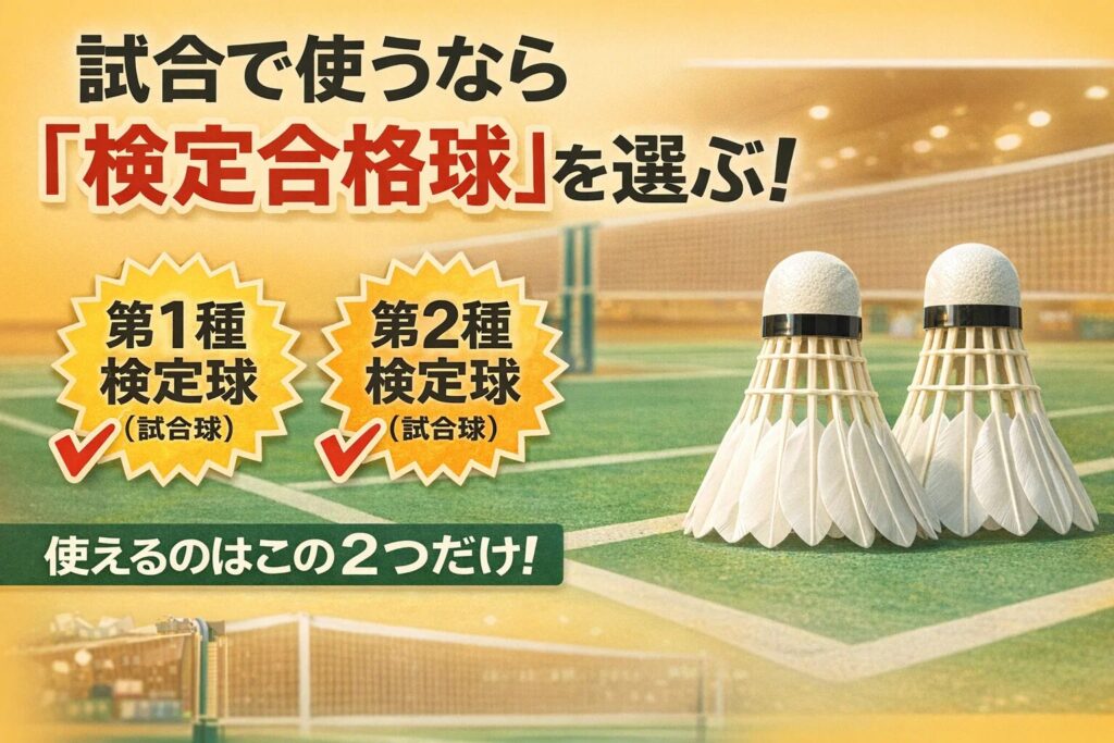 2.試合で使うなら『検定合格球』を選ぶ