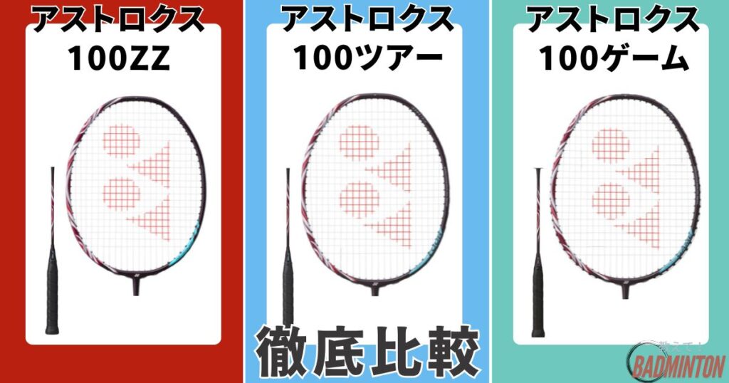 アストロクス100ツアーとZZ(プロモデル)・ゲームとの比較