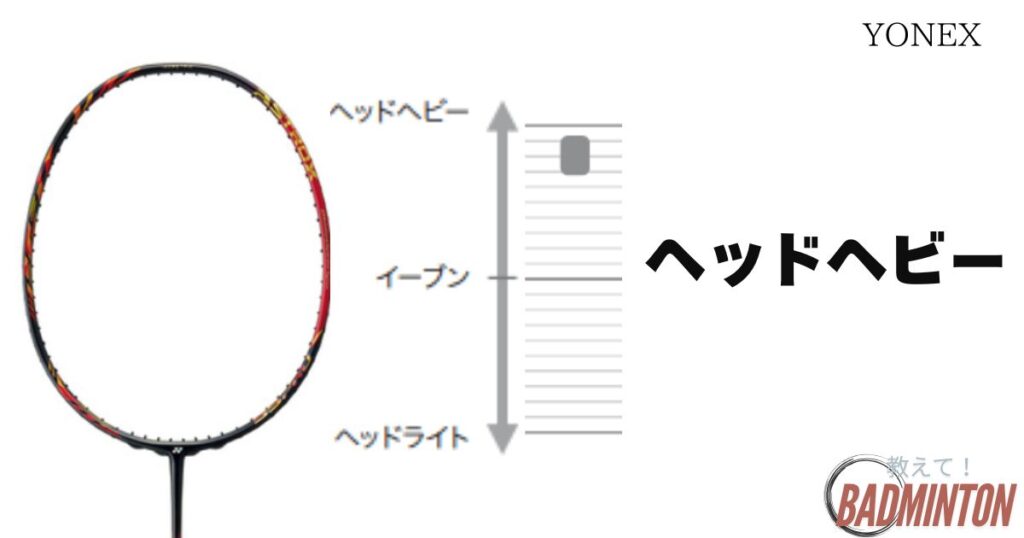 アストロクス99プロの特徴①ヘッドヘビー