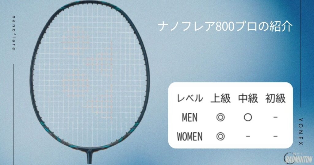 中級者におすすめ：ナノフレア800プロ