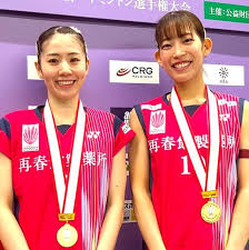 松山奈未と志田千陽が全日本選手権で初優勝