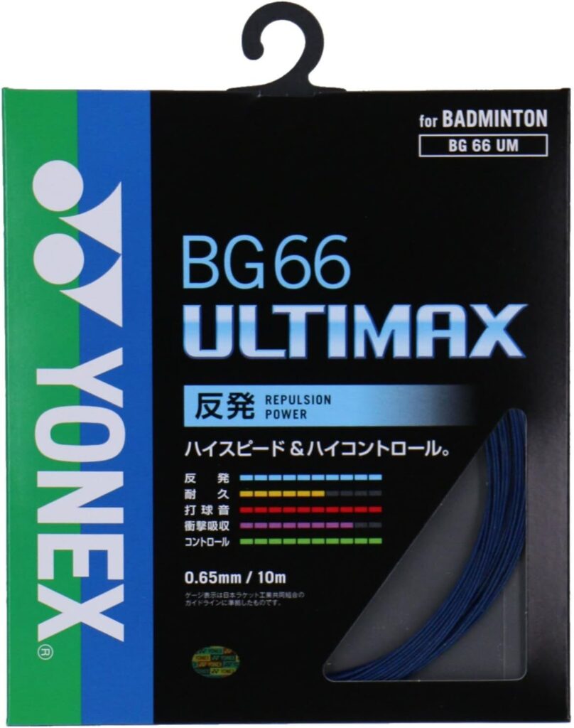 バドミントンのガットの色:紺