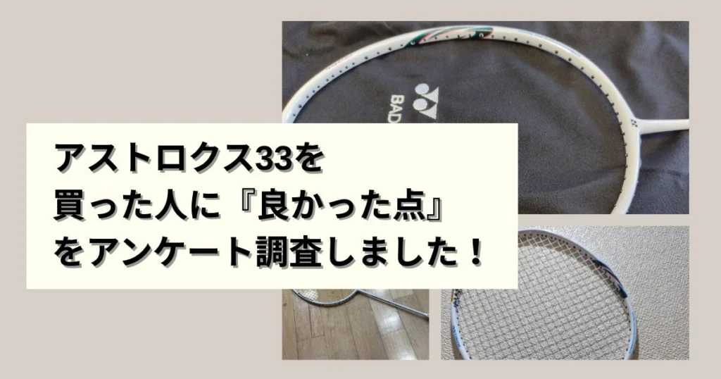 初心者向け】アストロクス33の評価レビュー！中級者でもOK？最安値は