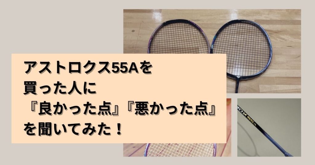 口コミ・評判｜ユーザーの声からアストロクス55Aの評価検証