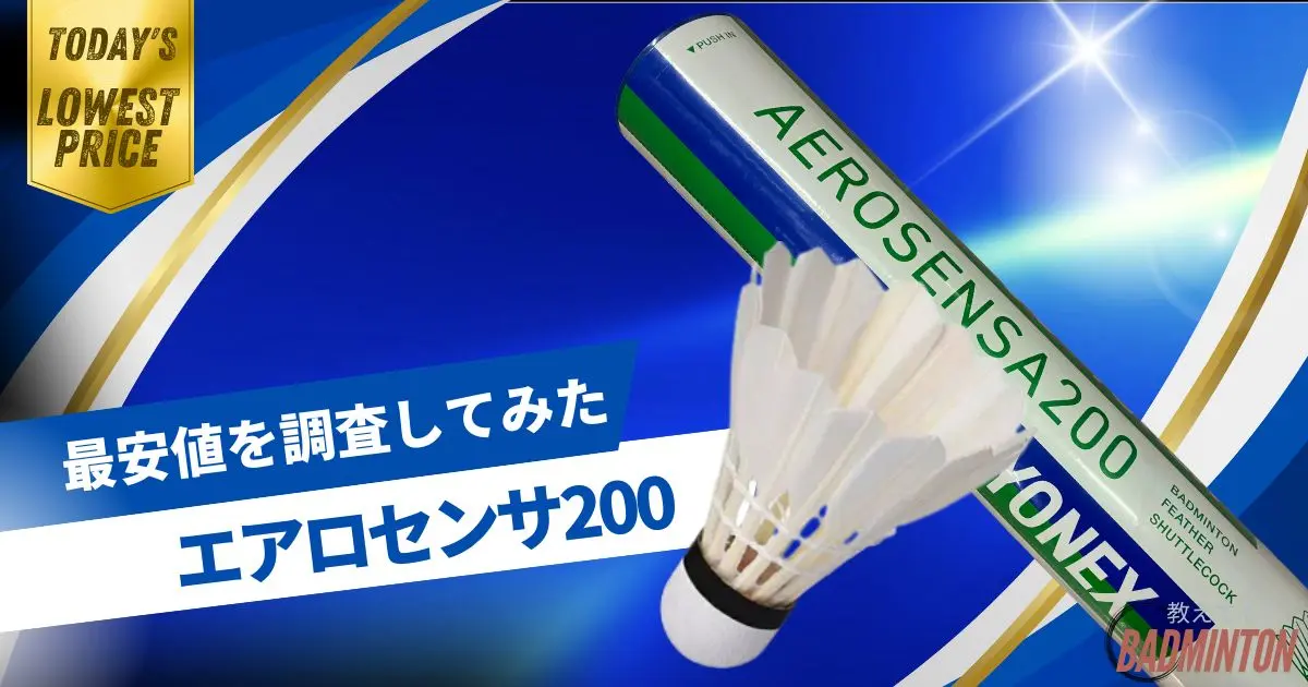 毎日更新】エアロセンサ200最安値を徹底調査！ネットと実店舗どっちが