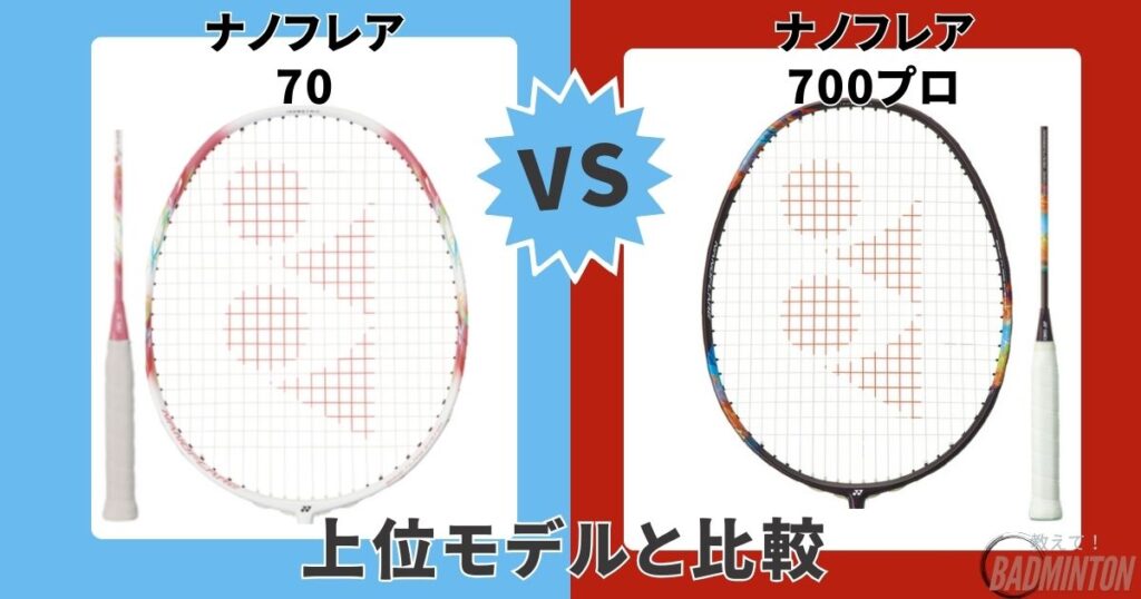 【上位モデル】ナノフレア70 vs ナノフレア700プロ