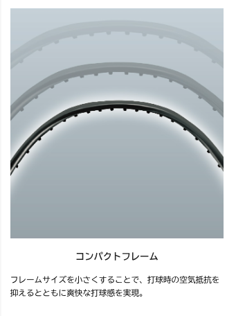 アストロクス100ZZのコンパクトフレーム