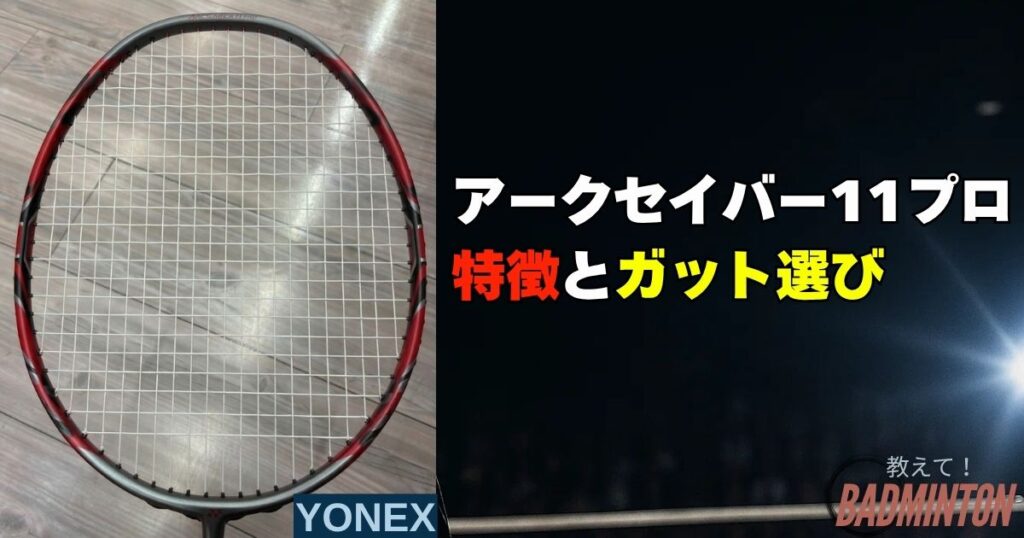 アークセイバー11プロの特徴とガット選びの重要性