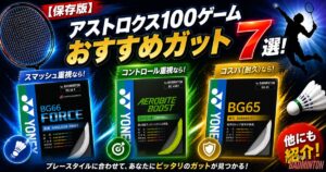 【2026年】アストロクス100ゲームおすすめガット7選！テンション・目的別にコーチが解説